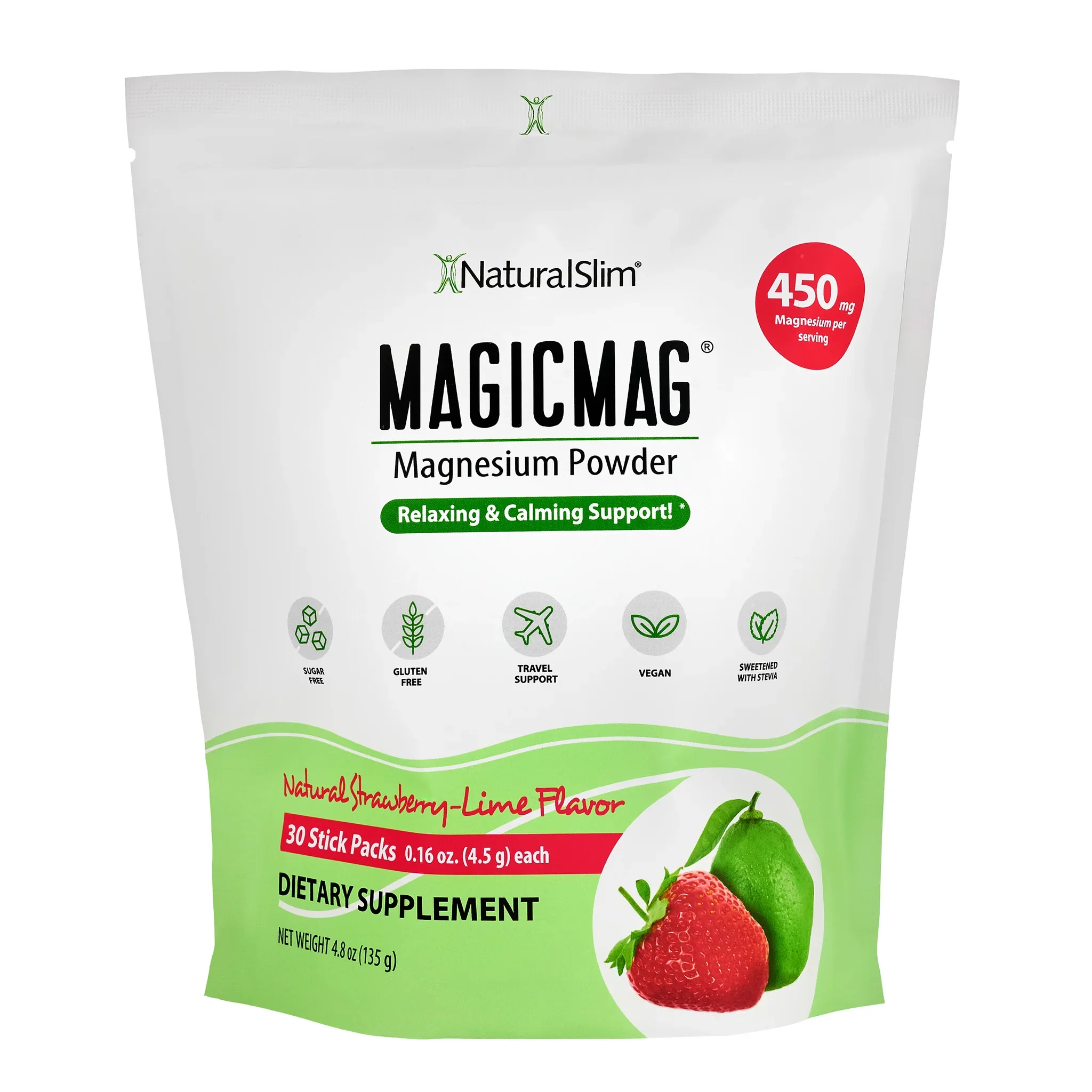 MAGICMAG® Stick Packs | Travel | Strawberry-Lime | Magnesium Citrate Supplement - Image 10